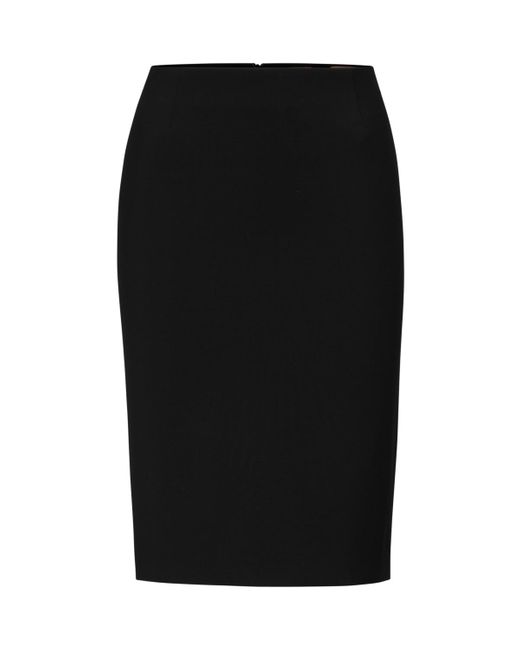 Boss Black Boss By Wool Slim-fit Pencil Skirt