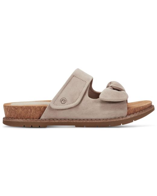 Rockport Brown Zova Open Toe Casual Flat Sandals