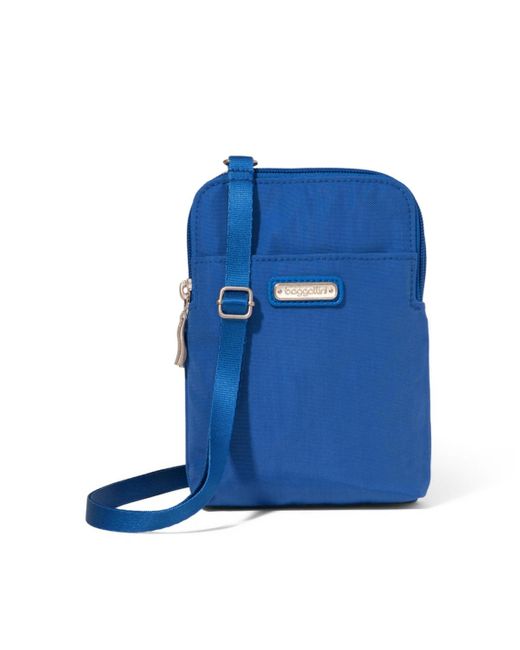 Baggallini Blue Take Two Rfid Bryant Crossbody Bag