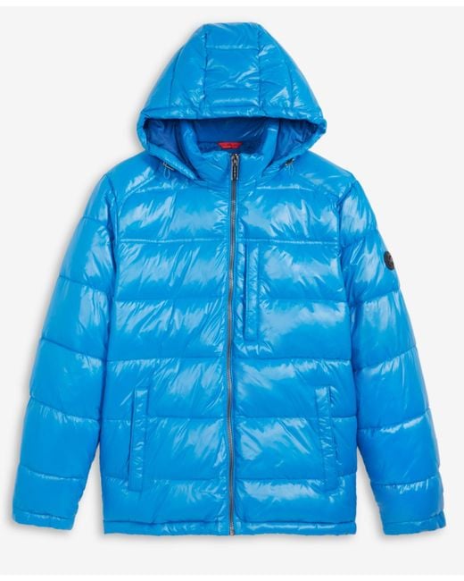 Michael Kors Puffer Jacket in Blue for Men | Lyst