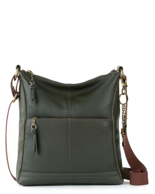 The Sak Lucia Leather Crossbody Bag in Moss (Green) Lyst