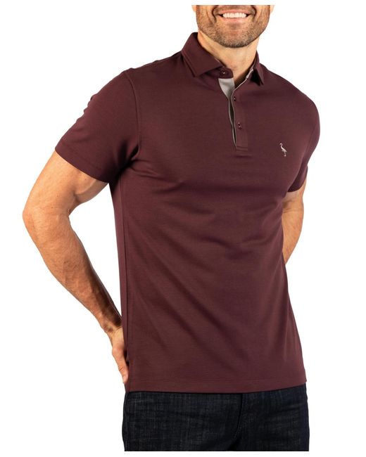 Tailorbyrd Purple Soft Stonewashed Polo