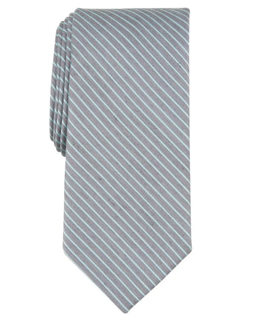 Perry Ellis Gray Pollard Stripe Tie for men