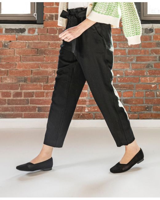 White Mountain Black Beslee Square Toe Ballet Flats