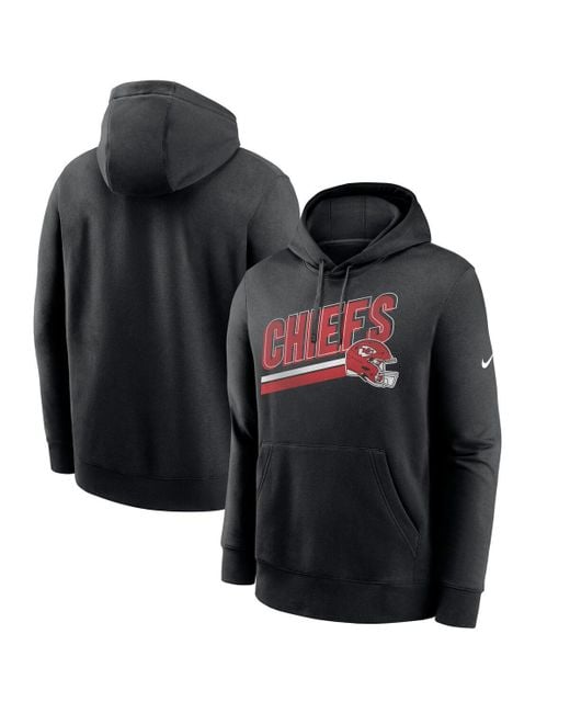 Nike Black Kansas City Chiefs Club Fleece Pullover Hoodie for men