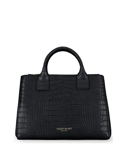 Teddy Blake Black Bella Croco 12"