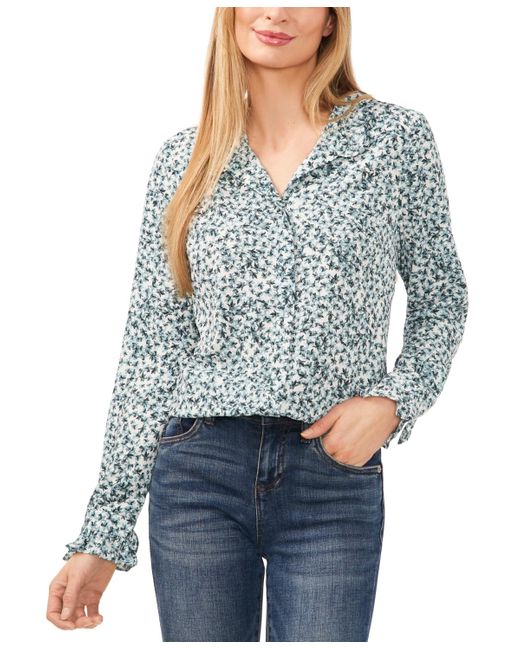 Cece ruffle cheap sleeve blouse