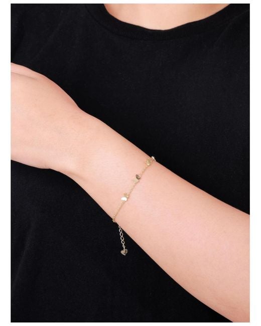 DEVATA Metallic Butterfly Chain Bracelet