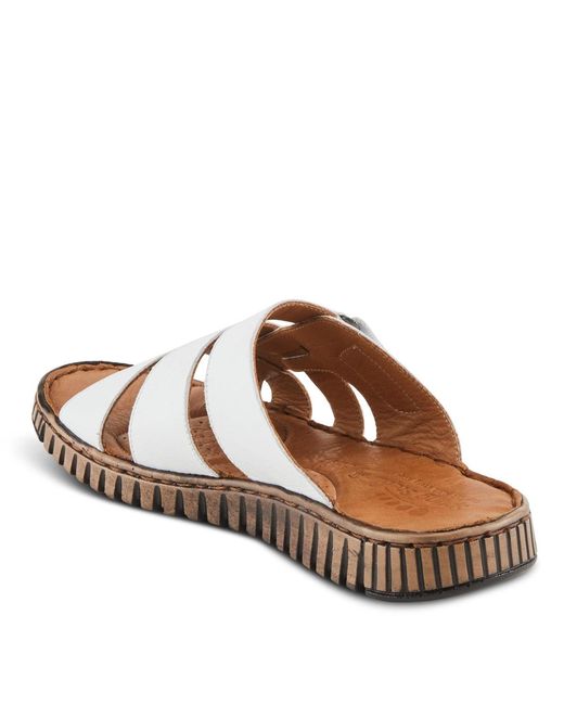 Spring Step White Olly Slides