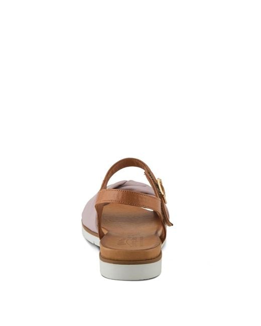 Spring Step Brown Nihira Flat Sandal