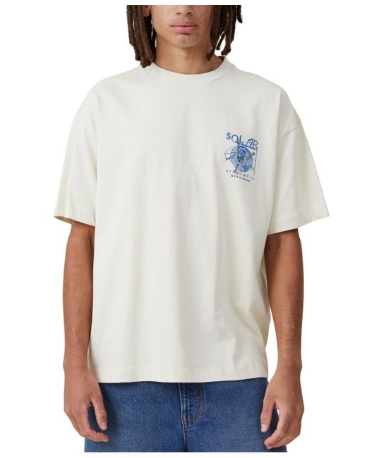 Cotton On White Box Fit Graphic T-shirt for men