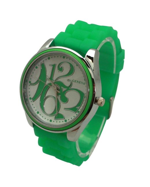 Olivia Pratt Green Round Big Face
