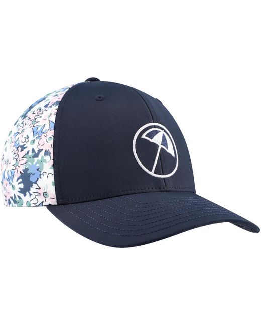 PUMA Blue Arnold Palmer Invitational Floral Tech Flexfit Adjustable Hat for men