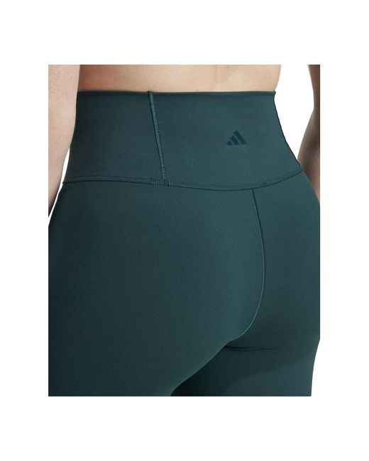 Adidas Green All Me High-waist Pull-on 7/8 leggings