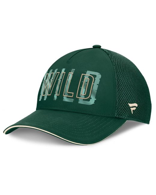 Fanatics Green Minnesota Wild Fundamental Flex Hat for men