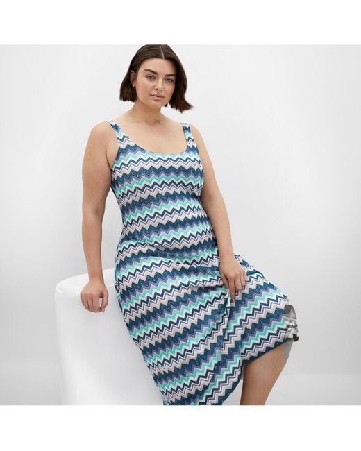City Chic Blue Plus Size E Dress