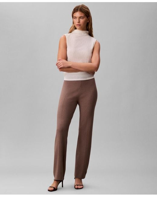 Calvin Klein Gray Half Milano Slim Pants