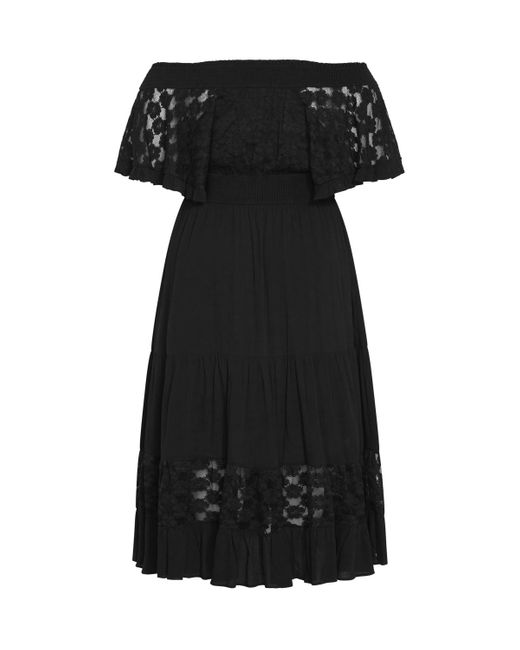 City Chic Black Plus Size Spellbound Dress