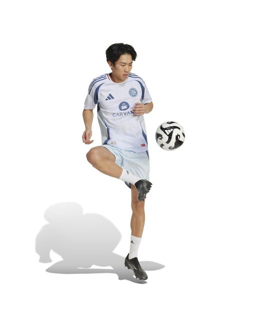 Adidas Blue Chicago Fire Away 2025 Municipal Device Kit Authentic Shorts for men