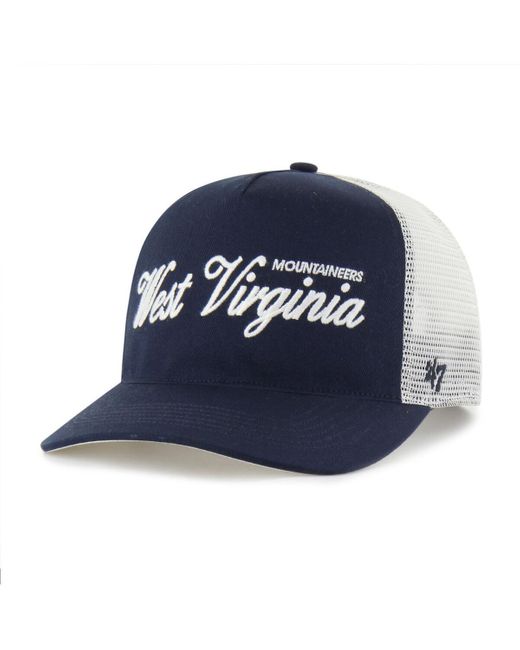 '47 Blue And West Virginia Mountaineers Contemporary Basics Foundation Trucker Hitch Adjustable Hat