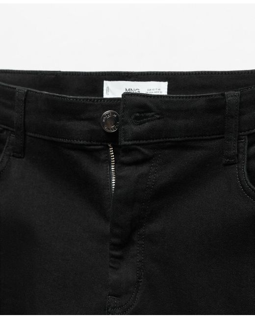 Mango Black Slim Fit Ultra Patrick Jeans for men