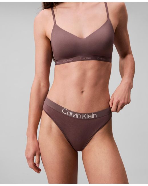 Calvin Klein Red Form To Body Lightly Lined Bralette Qf7618