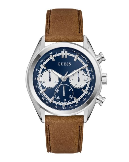 Guess Blue Brown Multi-function Watch for men