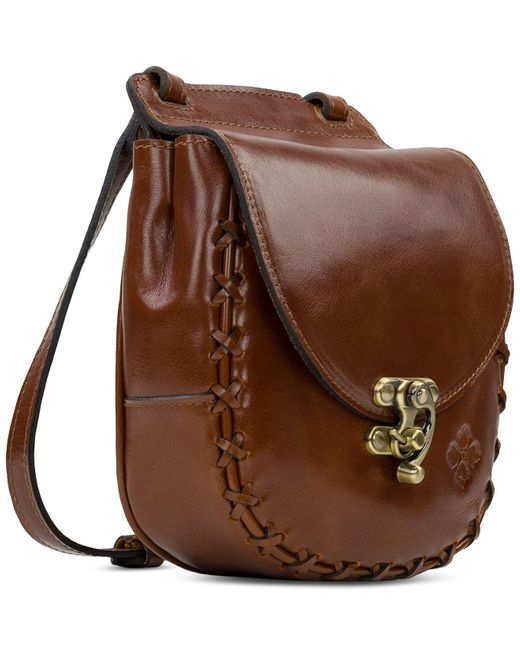 Patricia Nash Rossi Mini Leather Saddle Bag in Brown Lyst