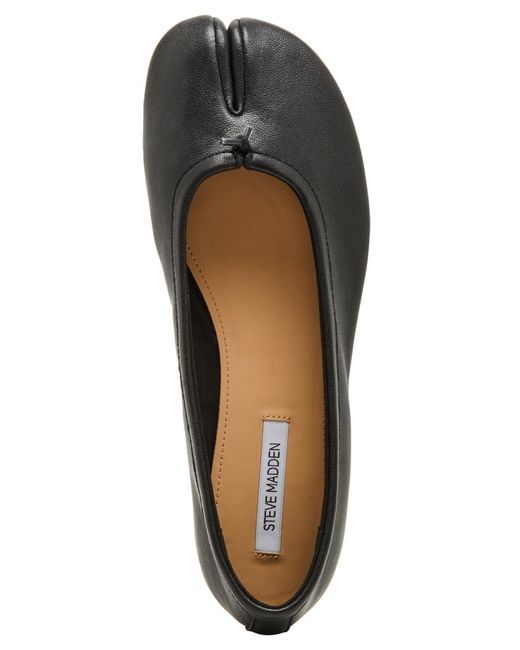 Steve Madden Black Calico Split-toe Ballet Flats