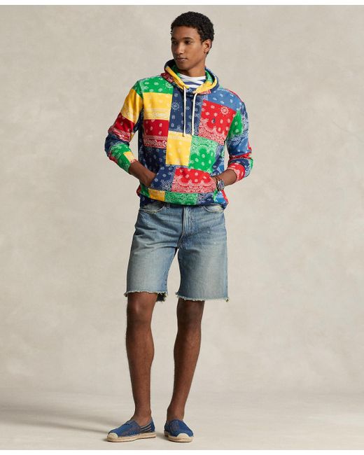 Polo Ralph Lauren Multicolor Patchwork-print Spa Terry Hoodie for men