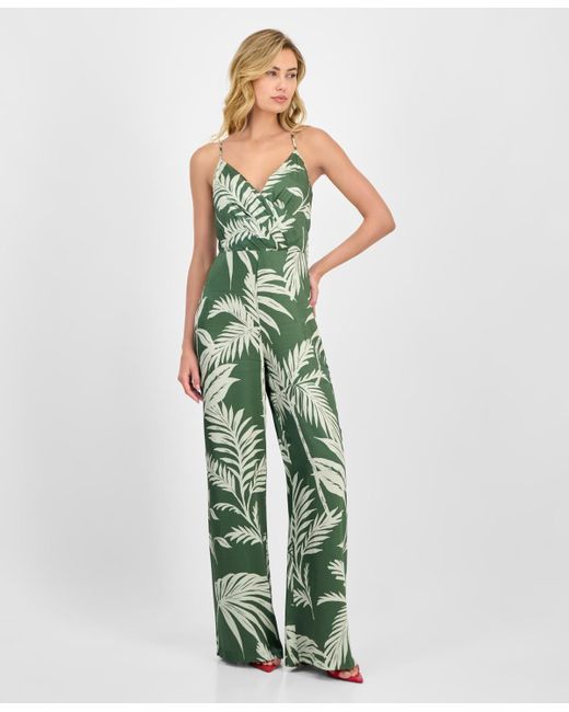 Guess Green Yasmin Satin Jumpsuit