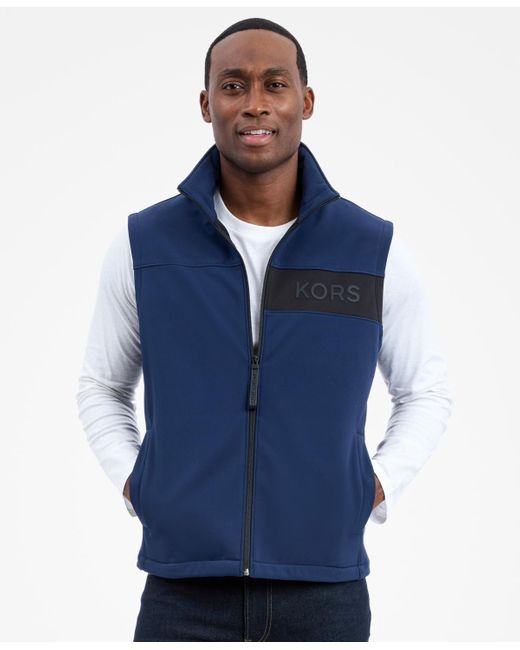 Michael Kors Blue Softshell Vest for men