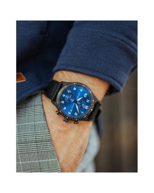 Vincero Blue Graphite The Altitude Pilot Watch for men