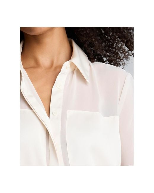 Kenneth Cole Black ' Button-front Collar Neck Shirt