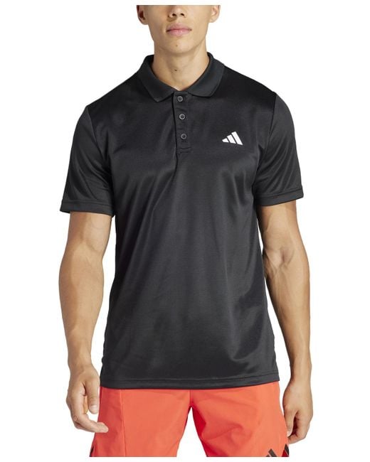 Adidas Black Essentials Aeroready Training Polo Shirt for men