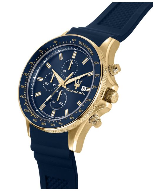 Maserati Blue Chronograph Silicone Watch for men