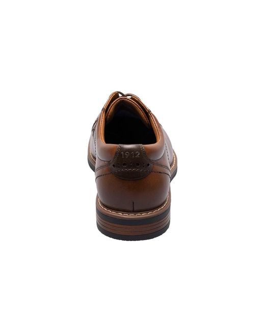 Nunn Bush Brown Centro Flex Cap Toe Oxfords for men