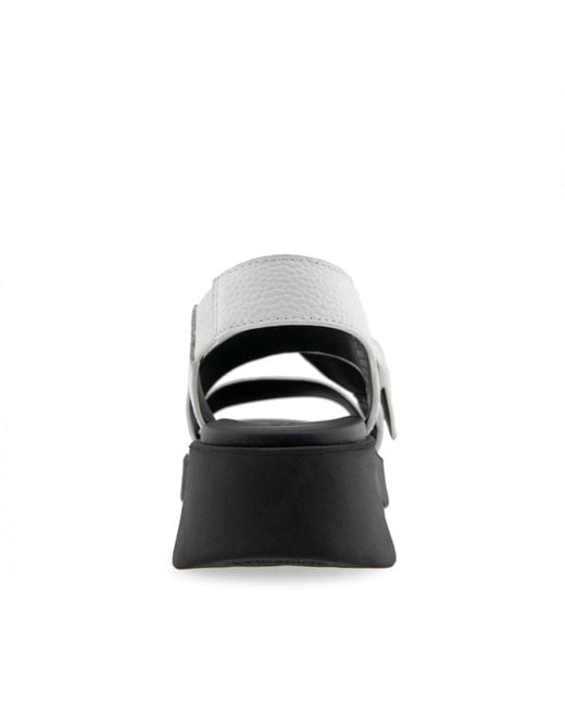 Aerosoles Black Fez Round Toe Flatform Sandals