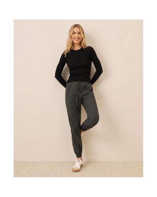 Pact Black Perfect Rib Long Sleeve Tee
