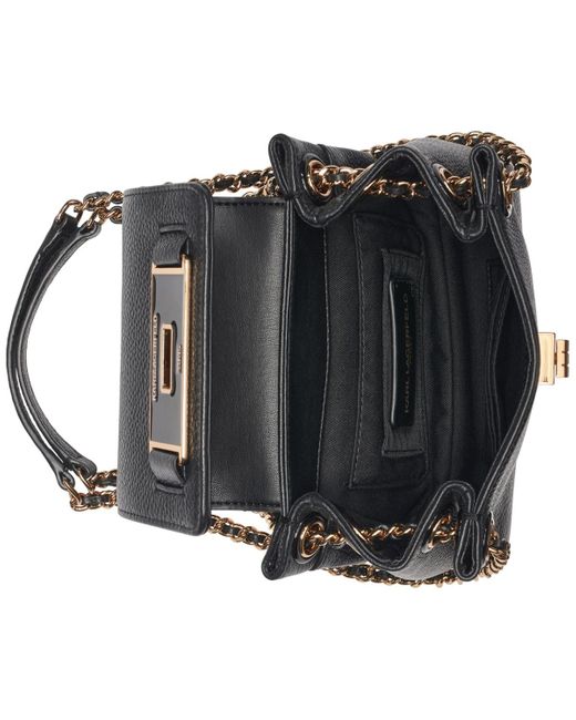 Karl Lagerfeld Black Bridgette Crossbody