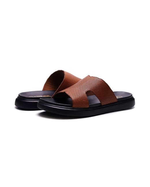 Carlos By Carlos Santana Brown Cosmic Sandals for men