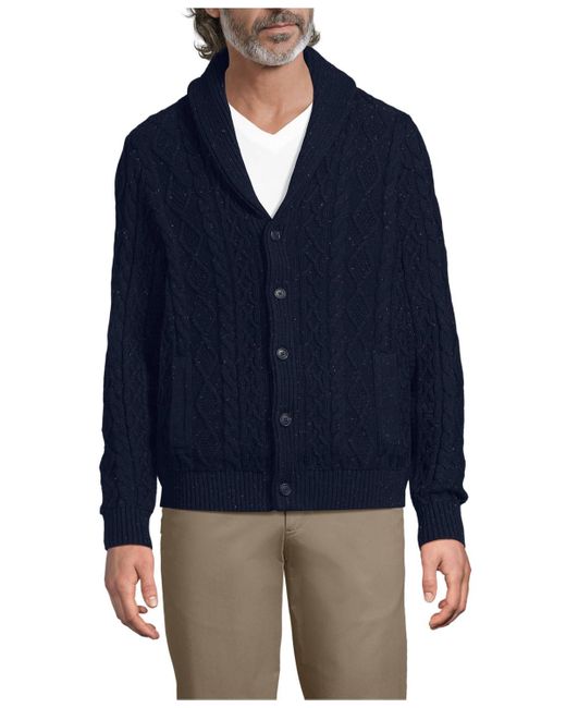 lands end shawl collar cardigan