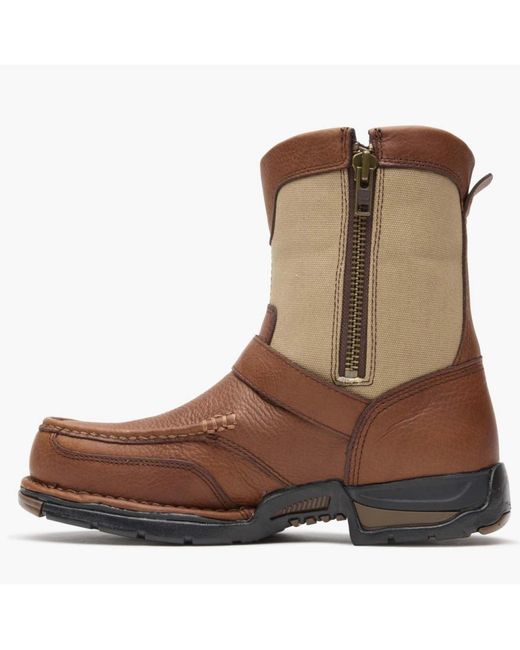 Georgia Boot Brown Athens Waterproof Side-zip Boot for men