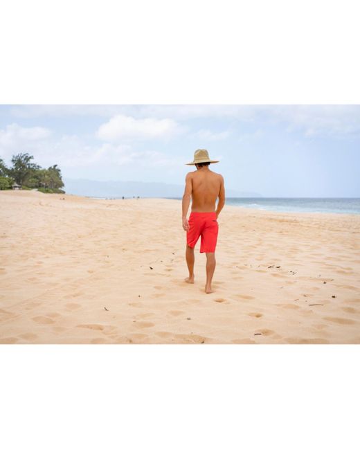 Quiksilver Natural Mens Pierside Straw Lifeguard Beach Straw Sun Hat for men