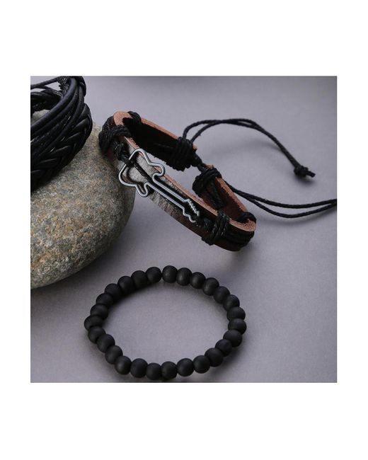 SOH Black Rockn'roll Multi-layer Bracelet