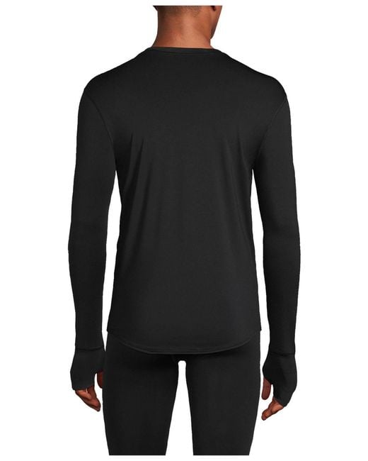 Lands' End Black Flex Performance Crewneck for men