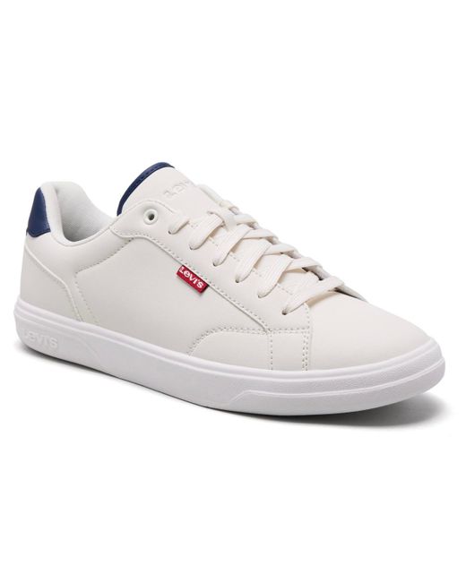 Levi's White Carter Casual Lace Up Sneakers for men