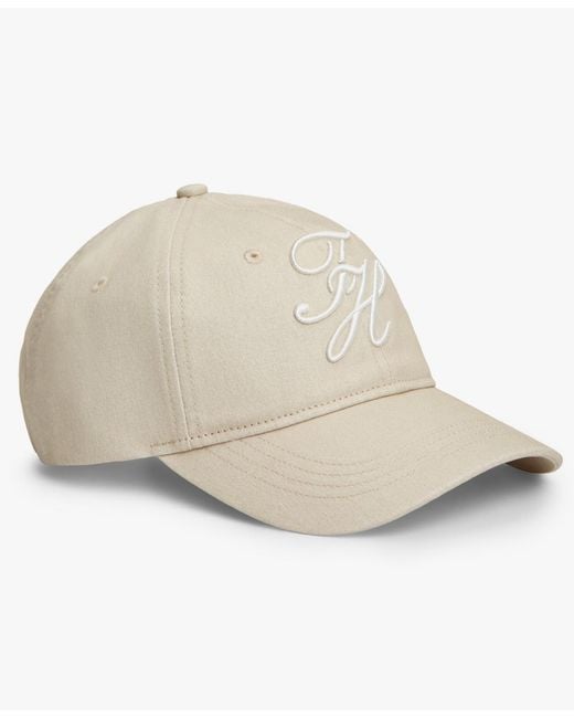 Tommy Hilfiger Blue Embroidered Script Logo Adjustable Baseball Cap