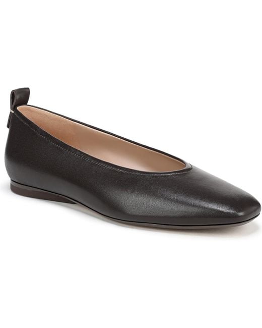 Naturalizer Women's Black Carla Square Toe Ballet Flats