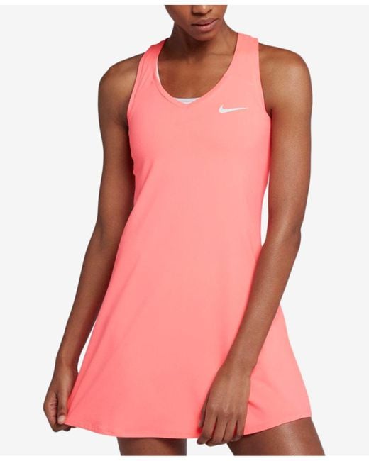 Nike Pink Court Racerback Pure Tennis Dress